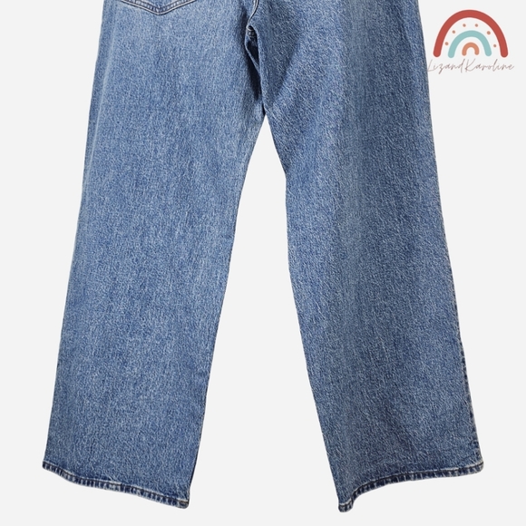 New! Madewell The Maternity Side Panel Perfect Vintage Wide Leg Jean Enmore Wash - Picture 8 of 11